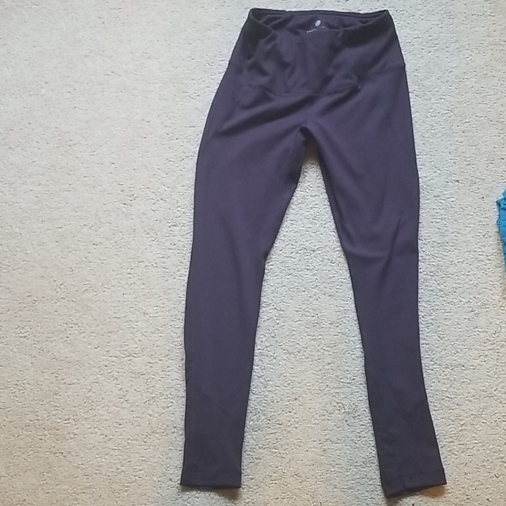 Long Purple Fitness Leggings